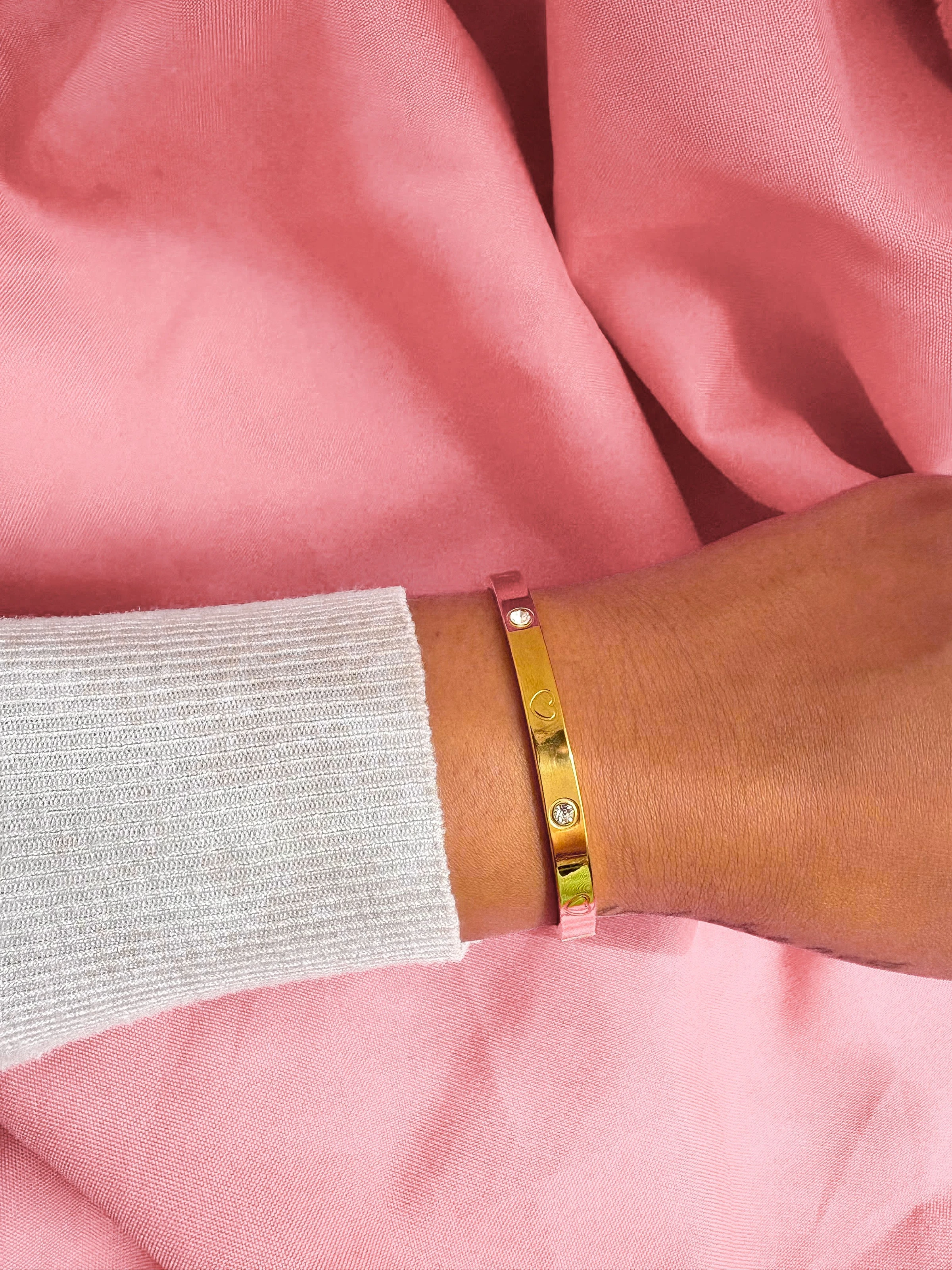Bracelete ponto de luz e coração  - 1