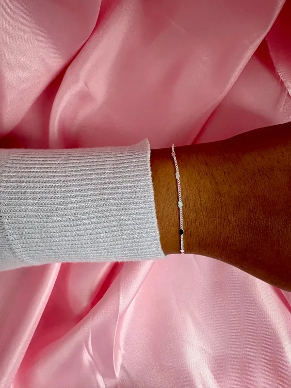 pulseira mini corações 