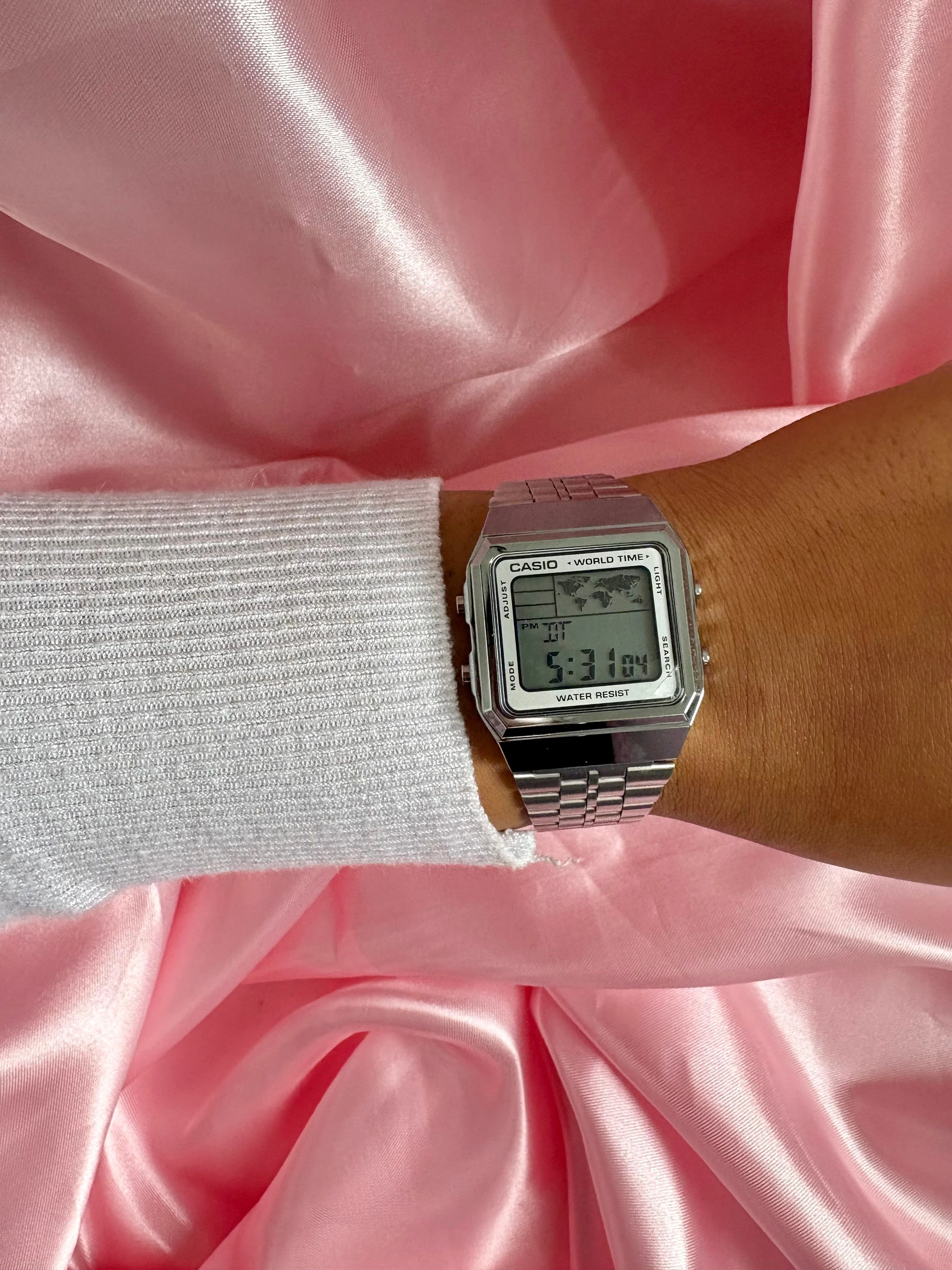 Relógio casio premium prata  - 1