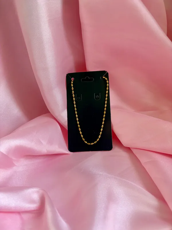 Choker bolinhas dourada