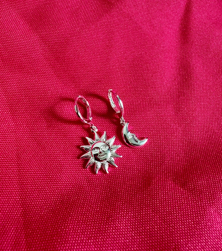 Argola sol e lua 