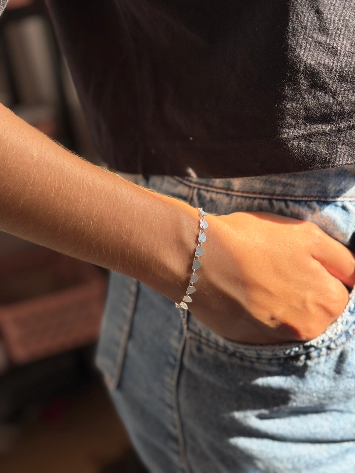 Pulseira corações 