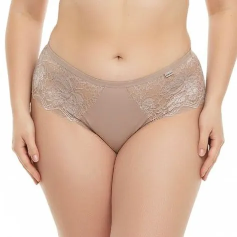 Calcinha Plus Size Fio Dental Duplo, Laterais Renda - 1