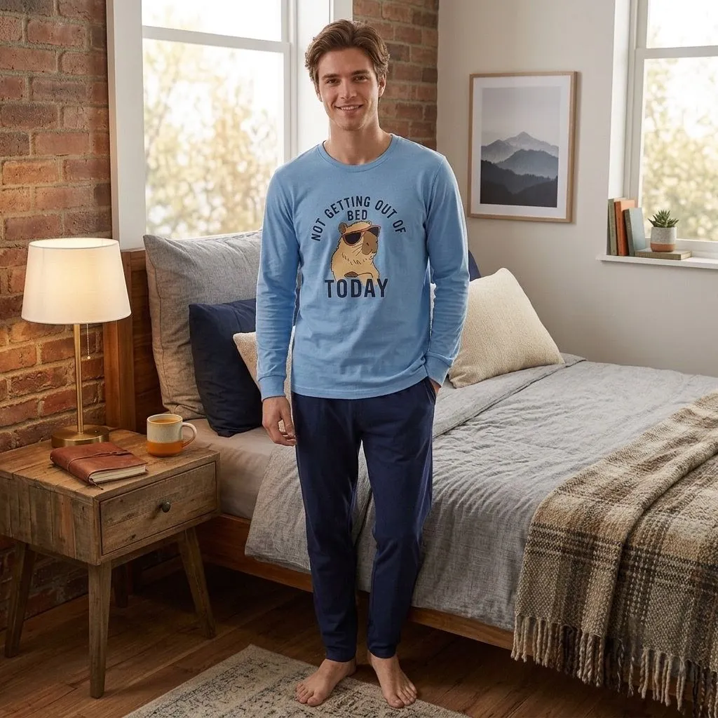 Pijama Masculino Bear Bed em Algodão - imagem 4
