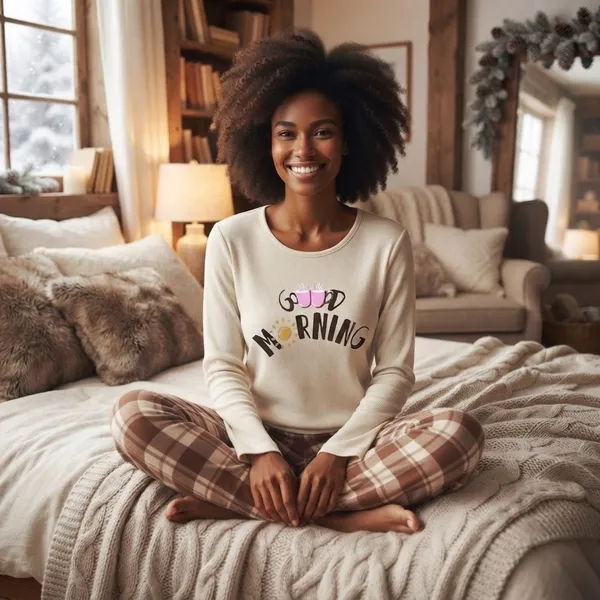 Pijama Feminino Canelado Mornings - imagem 2