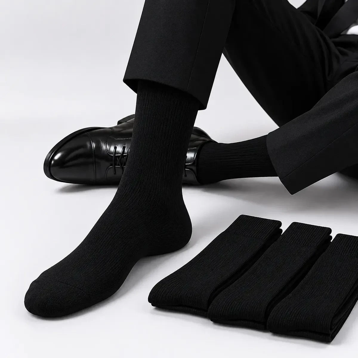 Kit 3 Pares de Meias Sociais Masculina - 1