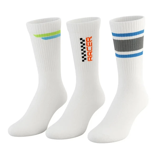 Kit 3 Pares de Meias Esportivas Cano Longo - imagem 2