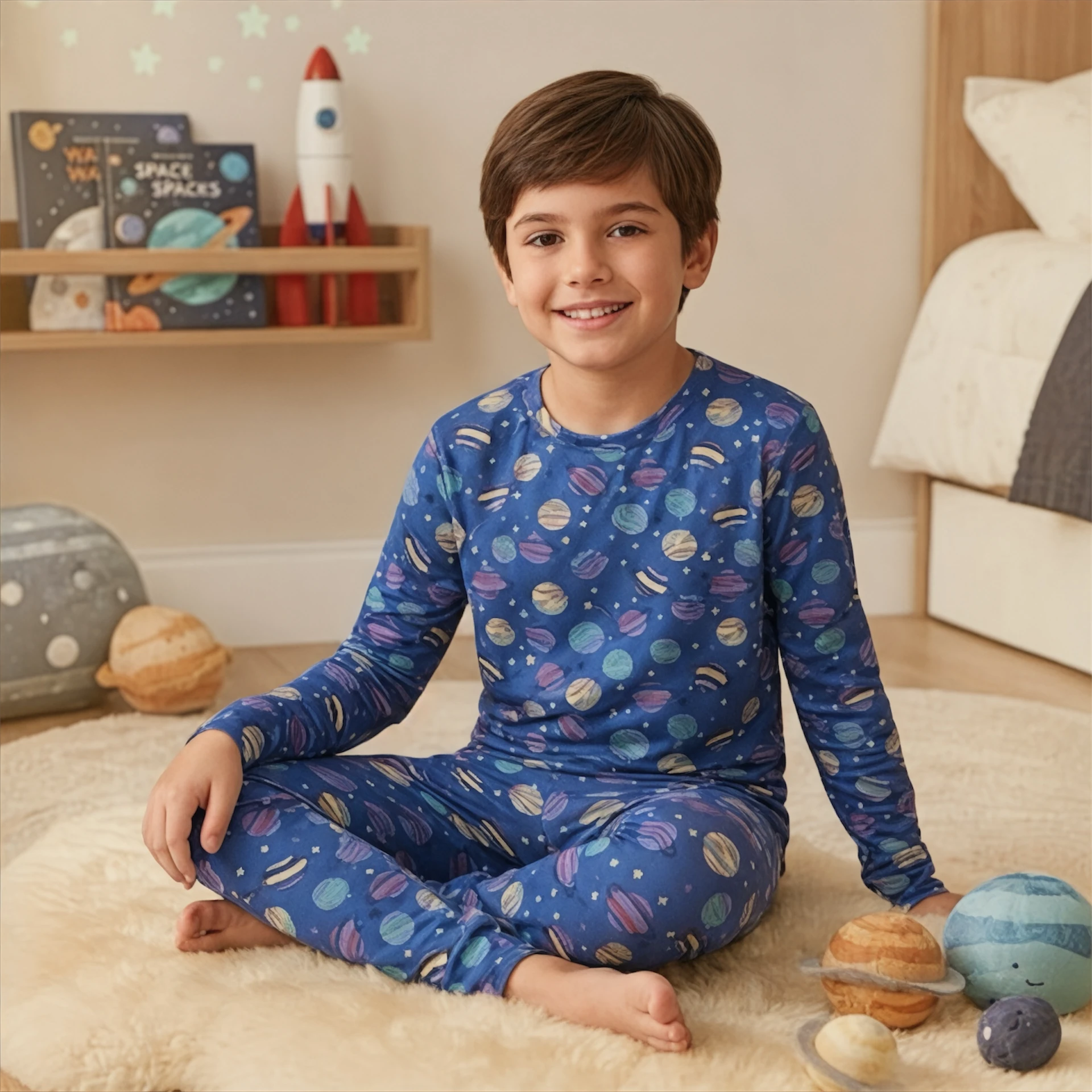 Pijama Masculino Infantil Planetas - 1