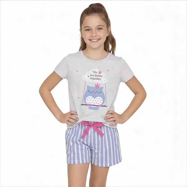 Pijama Feminino Infantil Coruja Sleep