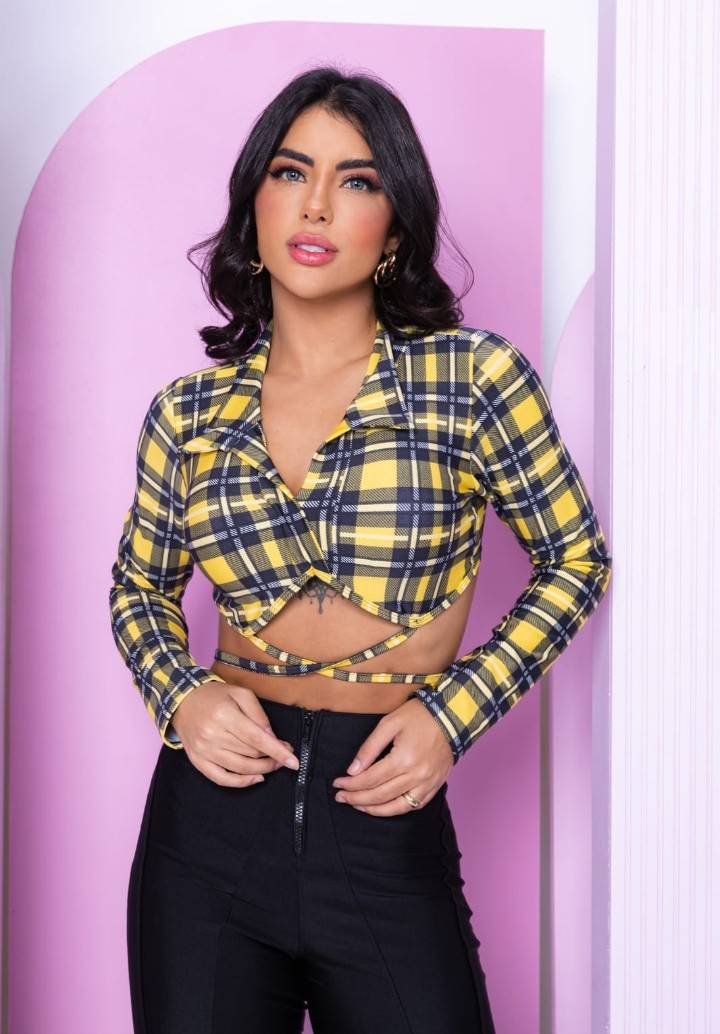 Cropped Xadrez  - 1