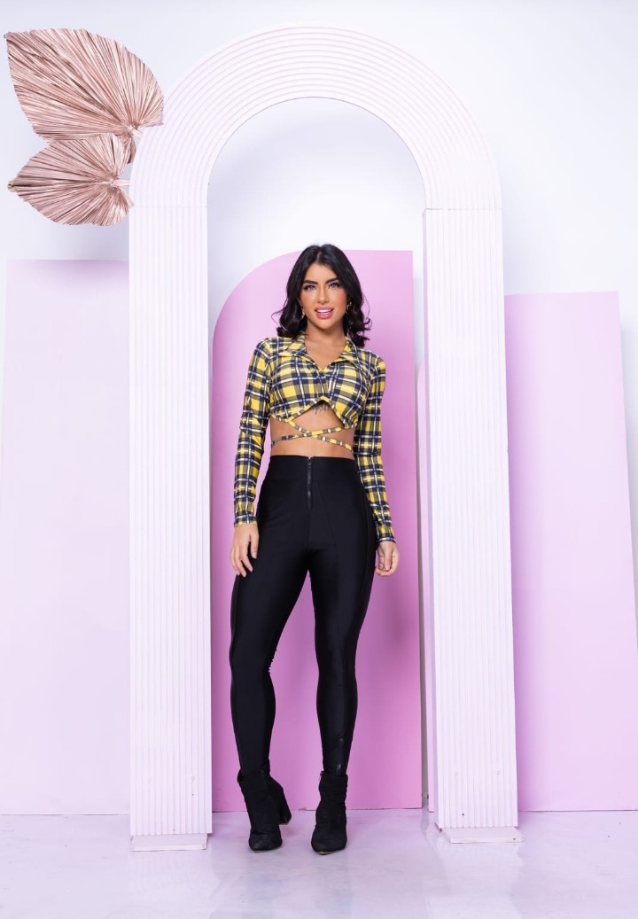 Cropped Xadrez  - 3