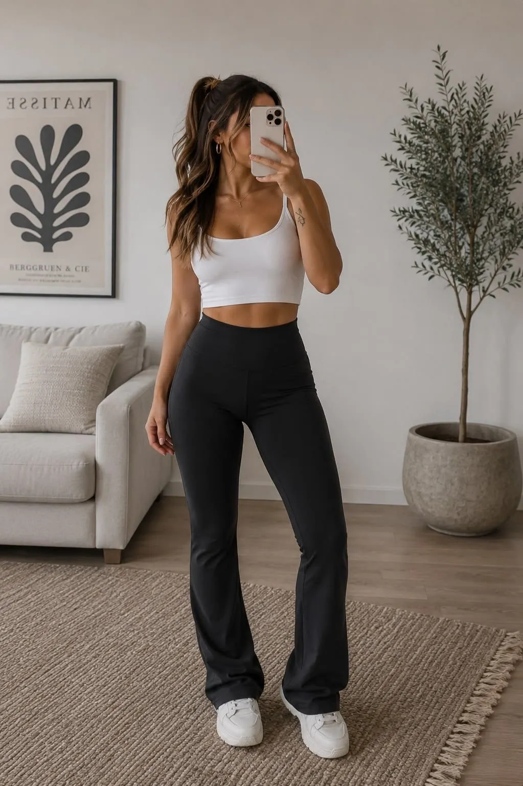 Calça Flare Flanelada