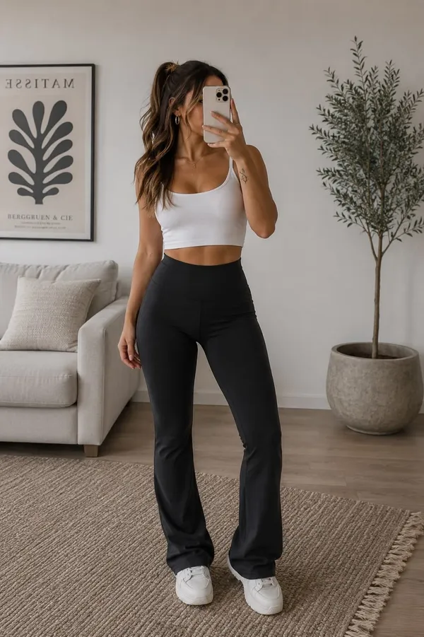 Calça Flare Flanelada