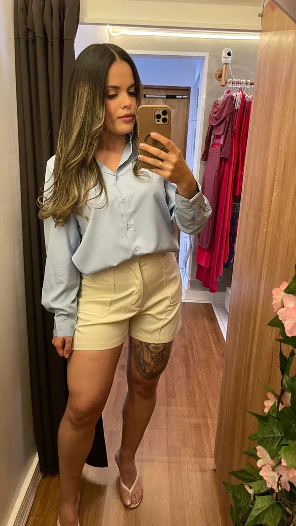 Shorts Alfaiataria com Bolsos