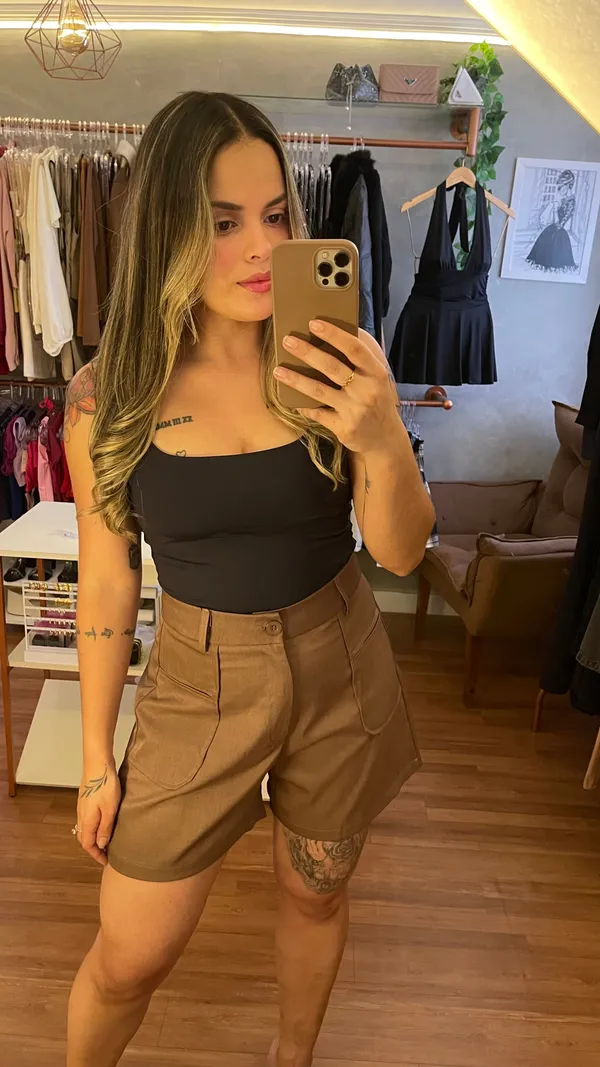 Shorts Alfaiataria com Bolsos - imagem 2
