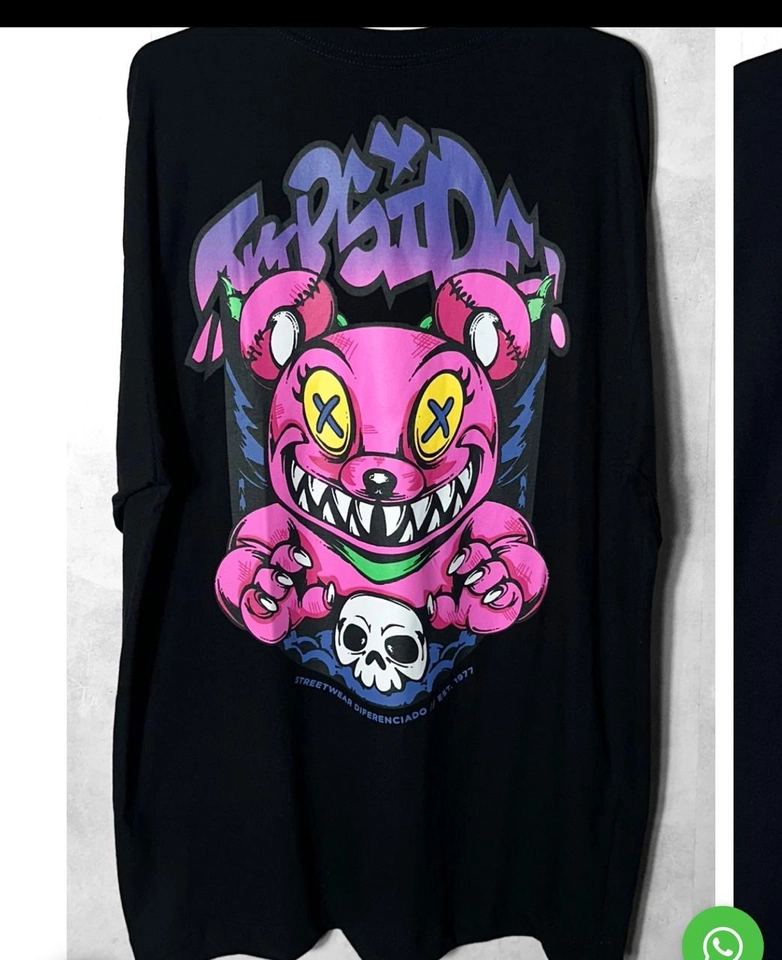 Camiseta Juvenil TS urso pink
