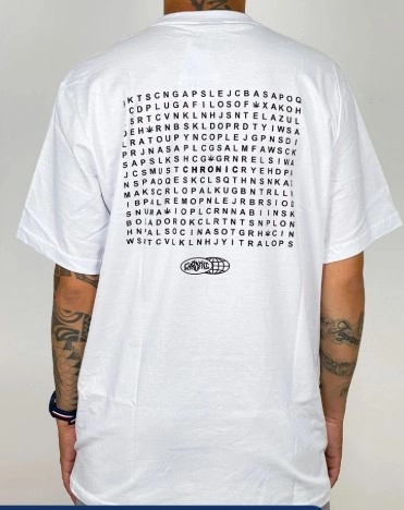 Camiseta Chronic caça palavras - 1