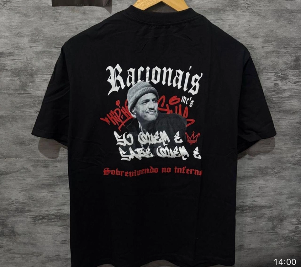 Camiseta oversized racionais album mano brown - 1