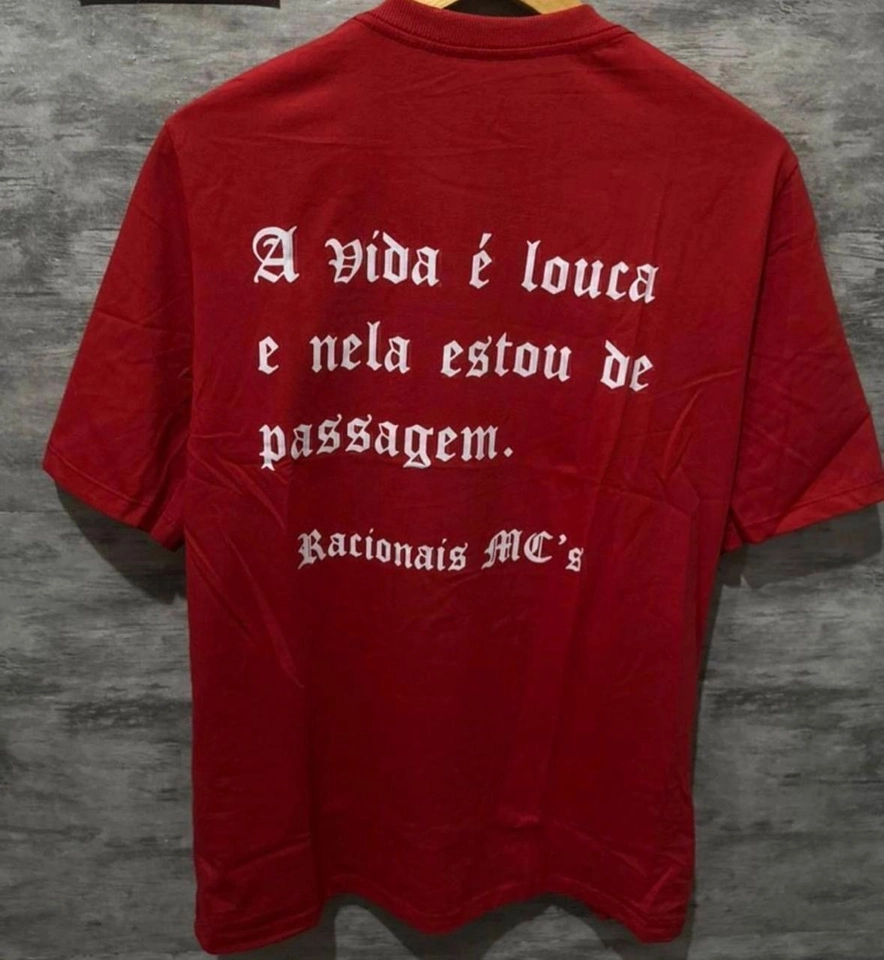 Camiseta oversized Racionais a vida é loka - 1