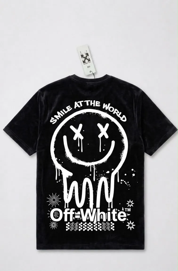 Malhão suedine Off white smile the world - 1