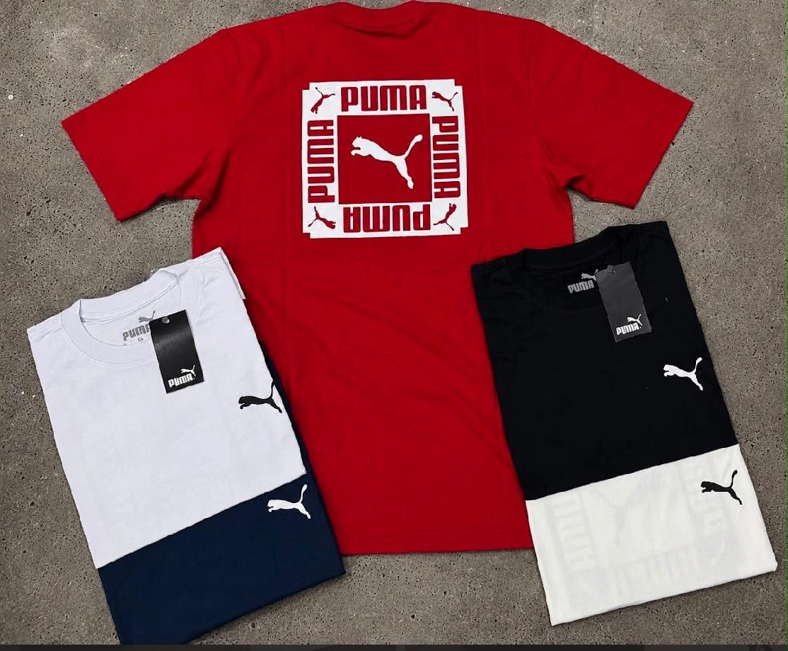 Camiseta 100% algodão puma - 1