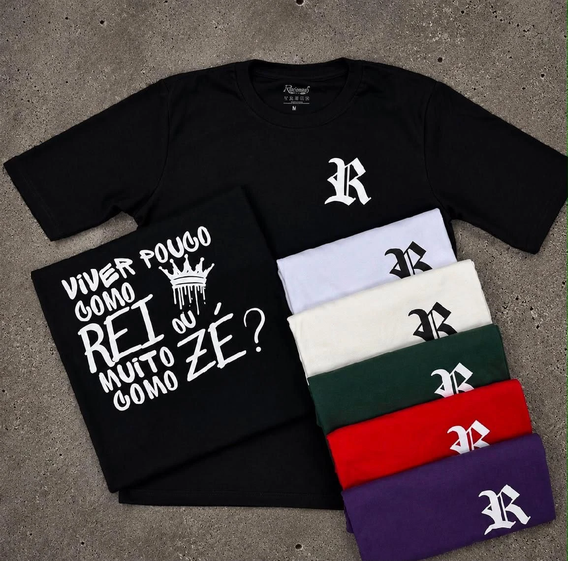Camiseta Racionais viver pouco como rei - 1