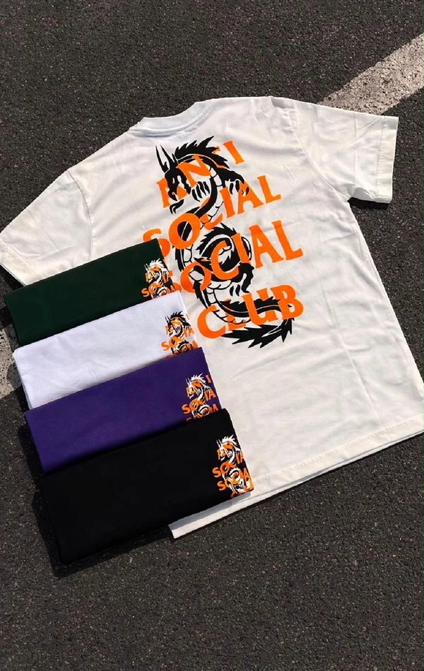 Camiseta anti social dragon hard