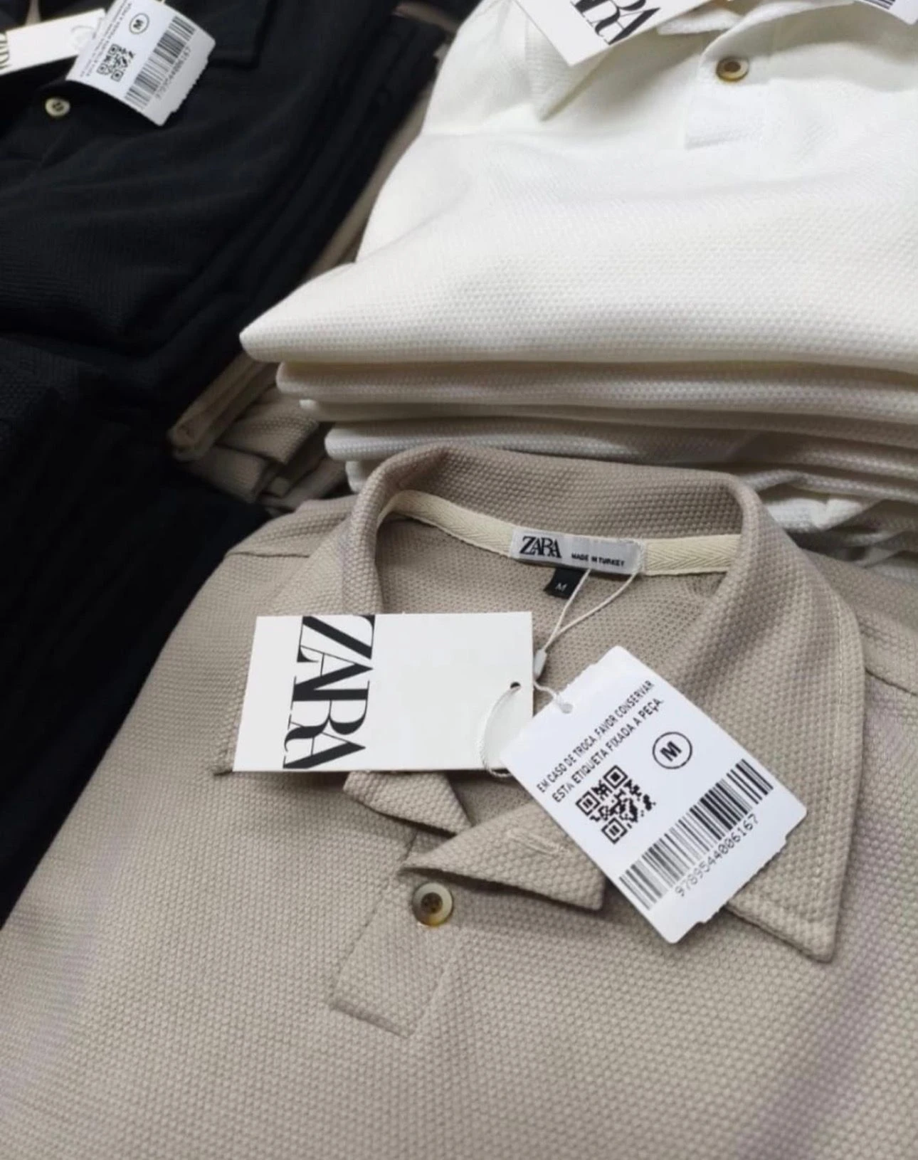 CAMISETA POLO ZARA TEXTURIZADA - 3