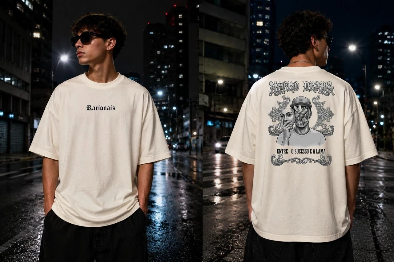 Camiseta Racionais entre o sucesso e a lama - 1