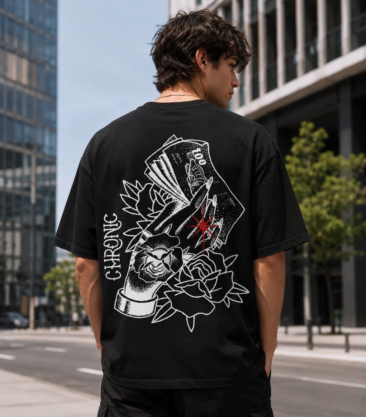 Camiseta oversized chronic money - 1