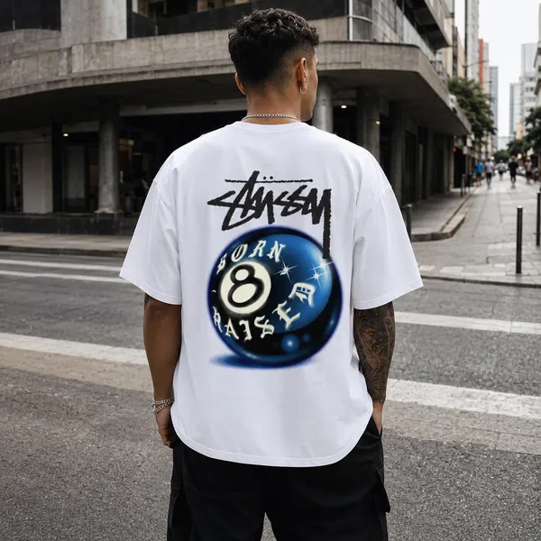 Camiseta oversized stussy ball