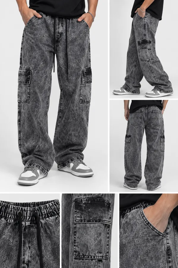 Calça cargo ballon estonada