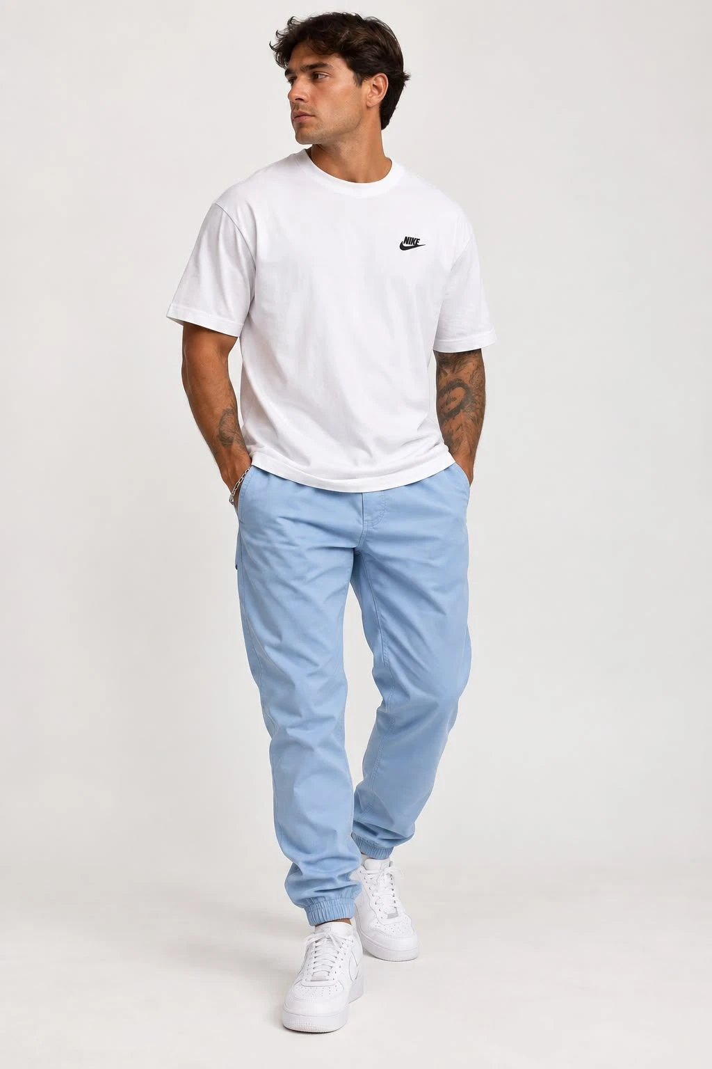 Calça jogger jeans - 1