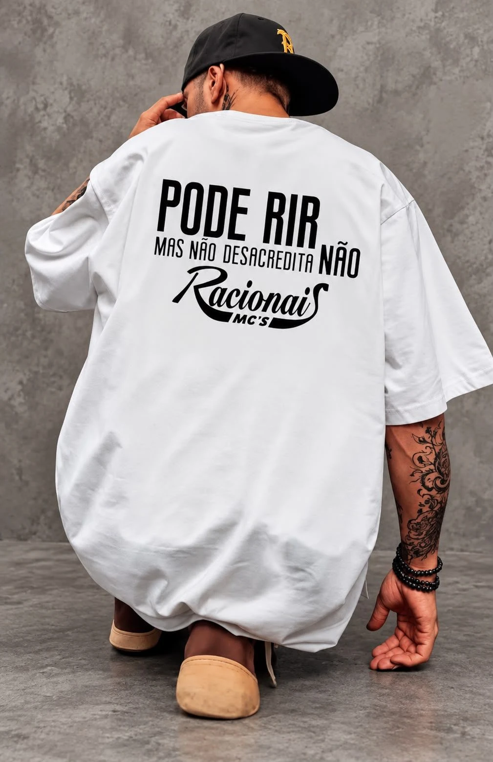 Camiseta Racionais pode rir mas não desacredita - 1