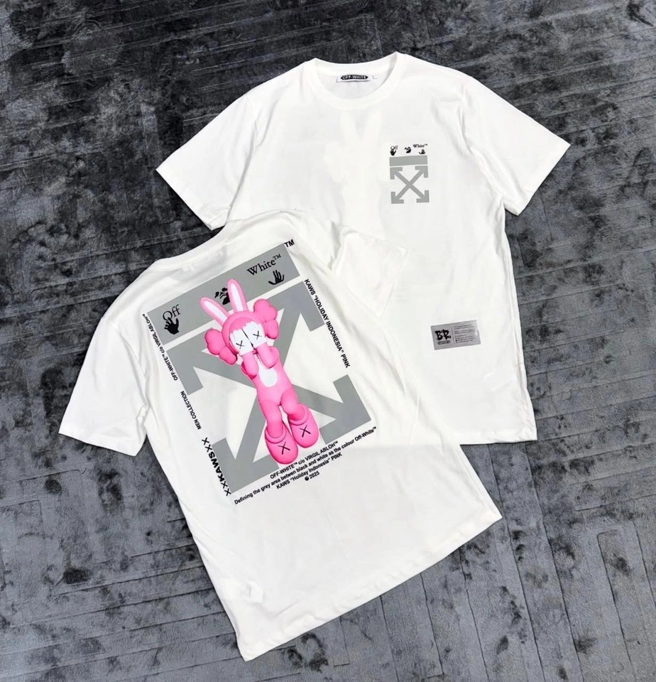 Camiseta Off white teddy pink - 1