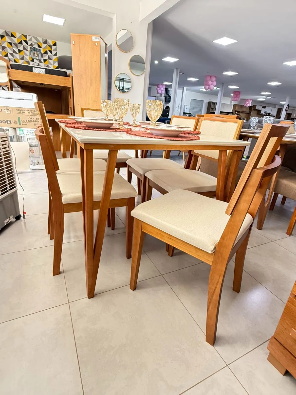MESA DE JANTAR SAFIRA + CADEIRAS SAFIRA - 6