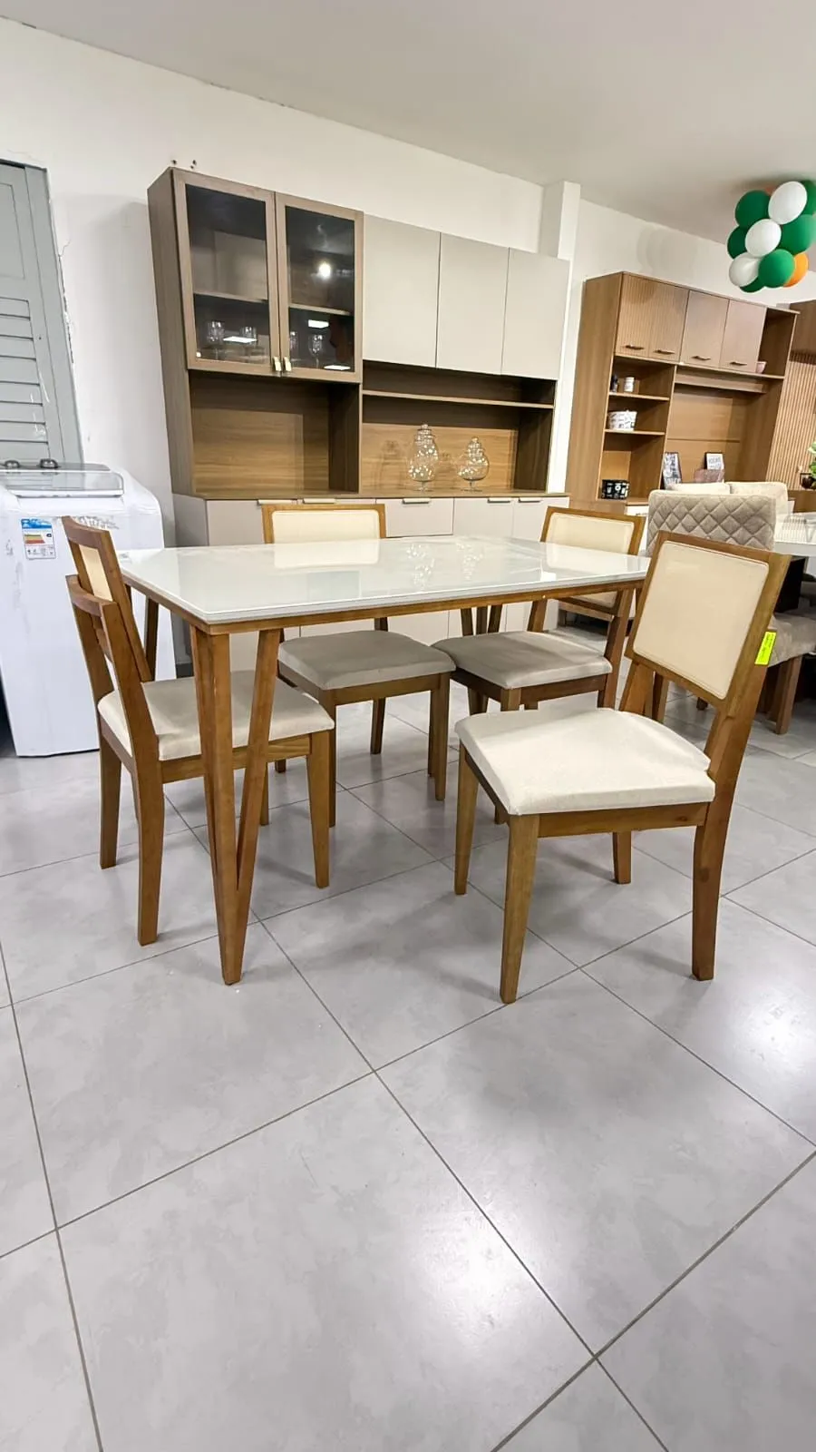 MESA DE JANTAR SAFIRA + CADEIRAS SAFIRA - 7