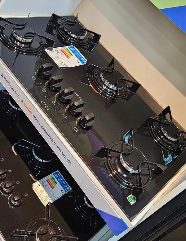 FOGÃO COOKTOP 5 BOCAS UTOP MARCA ATLAS - imagem 3