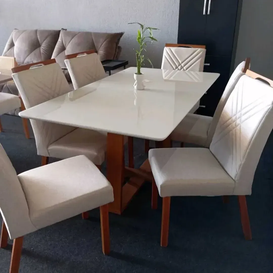 MESA LECTUS COM 6 CADEIRAS SIMONE - 3