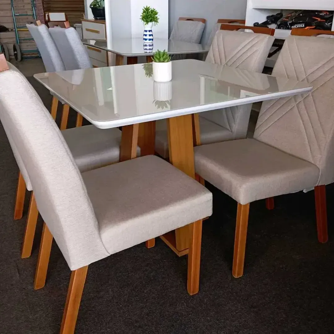 MESA RUBI 90 x 90 c 4 CADEIRAS SIMONE - 2