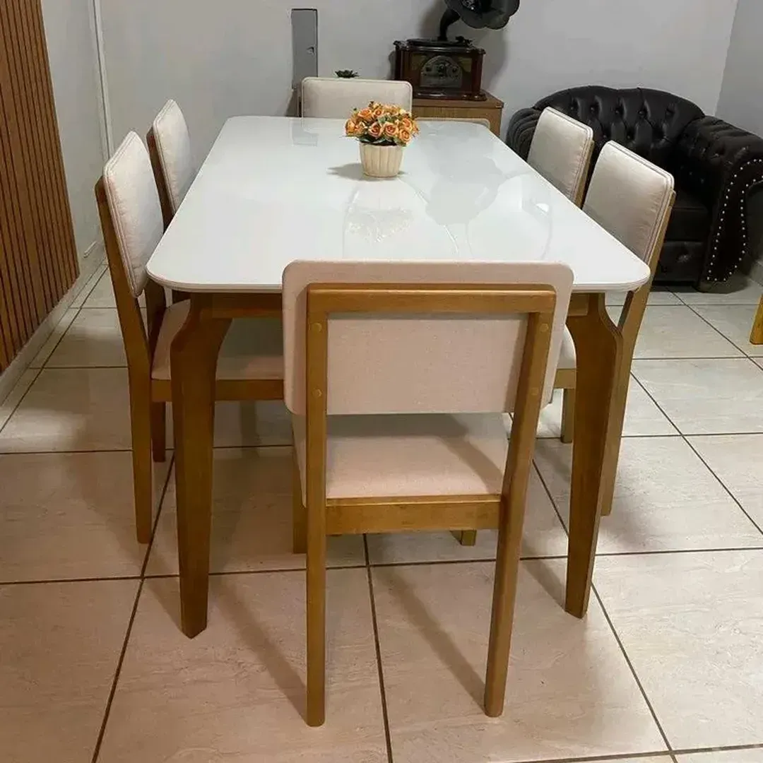 MESA AMETISTA C 6 CADEIRAS RUBI - 2