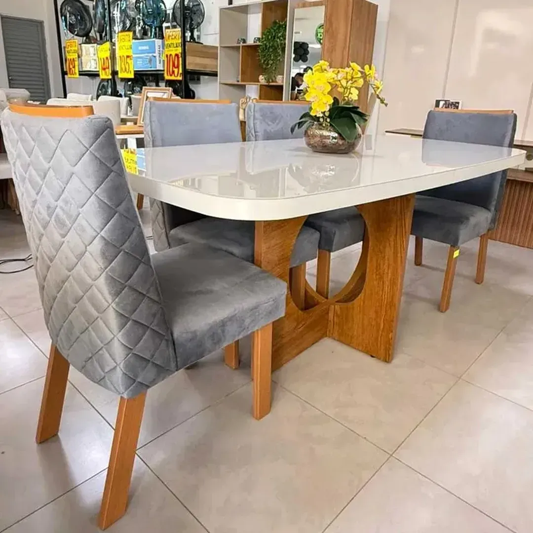 MESA BOM PASTOR LUXURY + CADEIRAS ALANA - 2