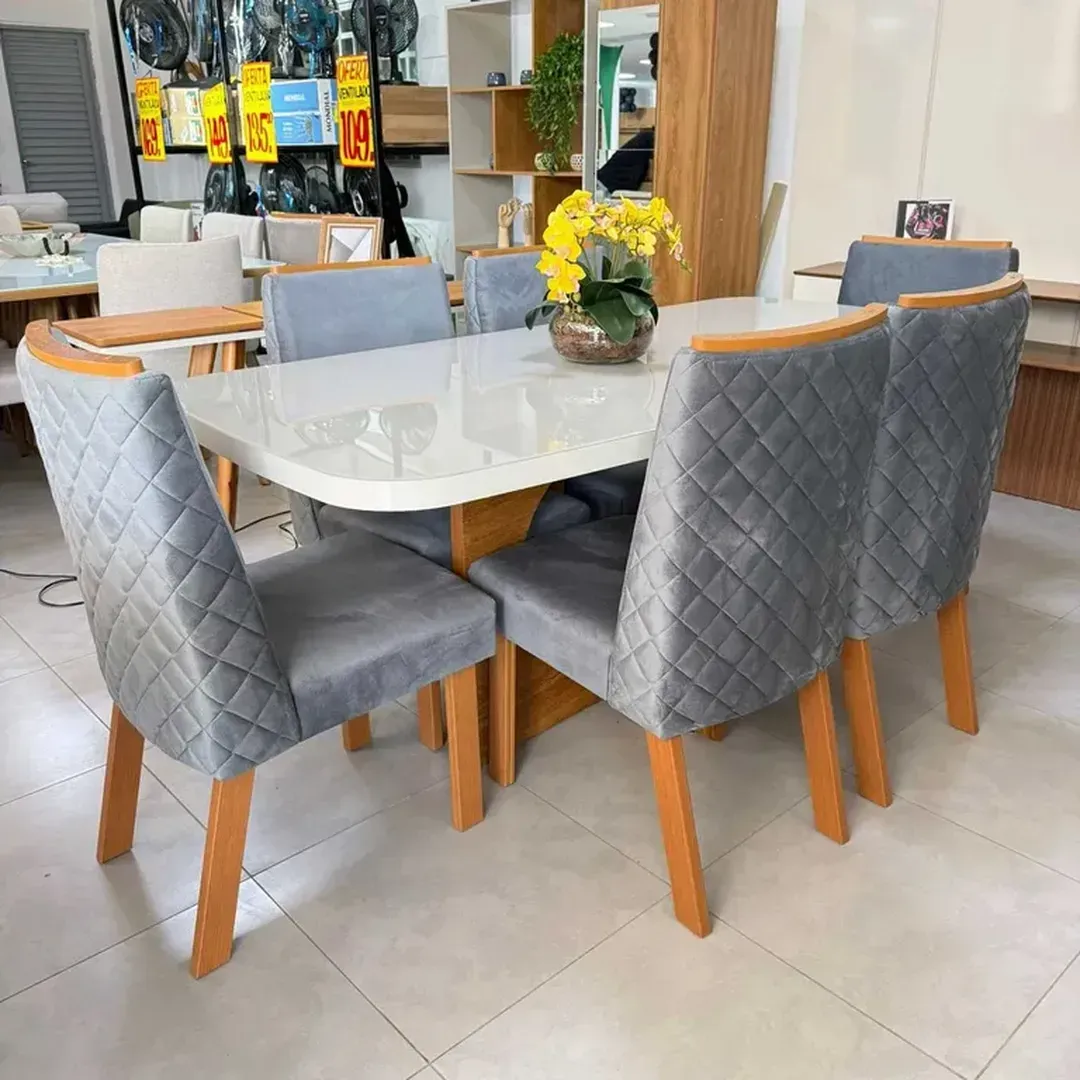 MESA BOM PASTOR LUXURY + CADEIRAS ALANA - 1
