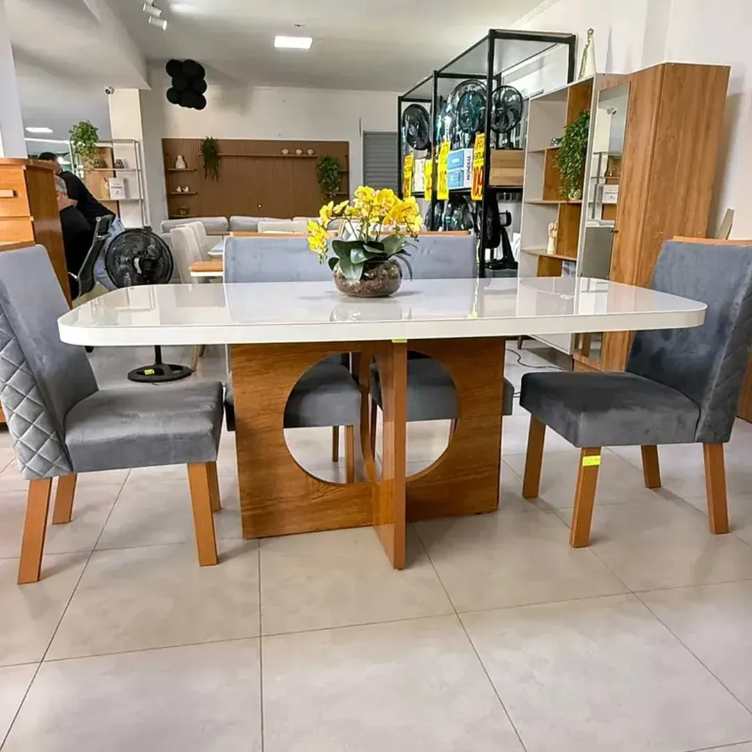 MESA BOM PASTOR LUXURY + CADEIRAS ALANA - 5