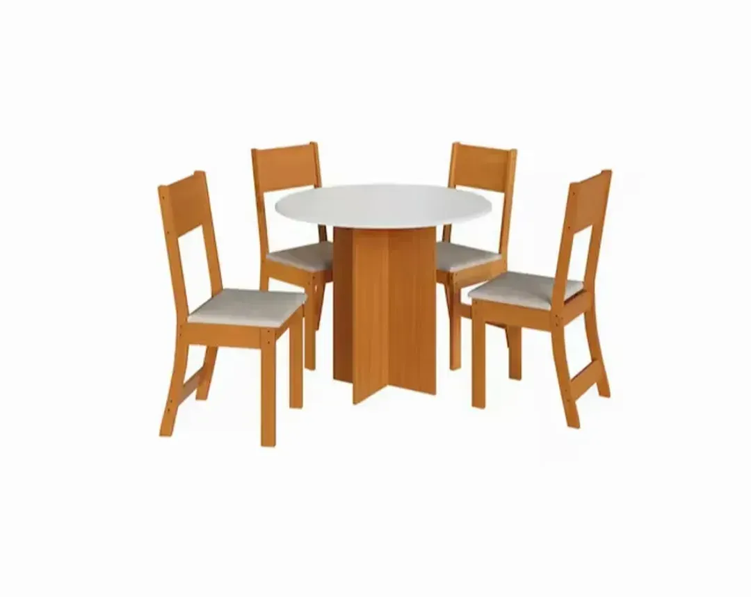 Mesa Jantar Alice Sofia Redonda 4 Cadeira - 3