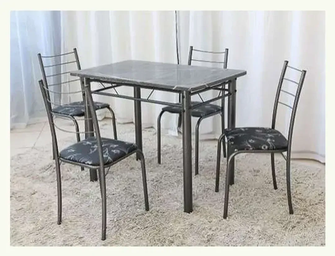 MESA RIO COM 4 CADEIRAS 100 x 60 cm - 1
