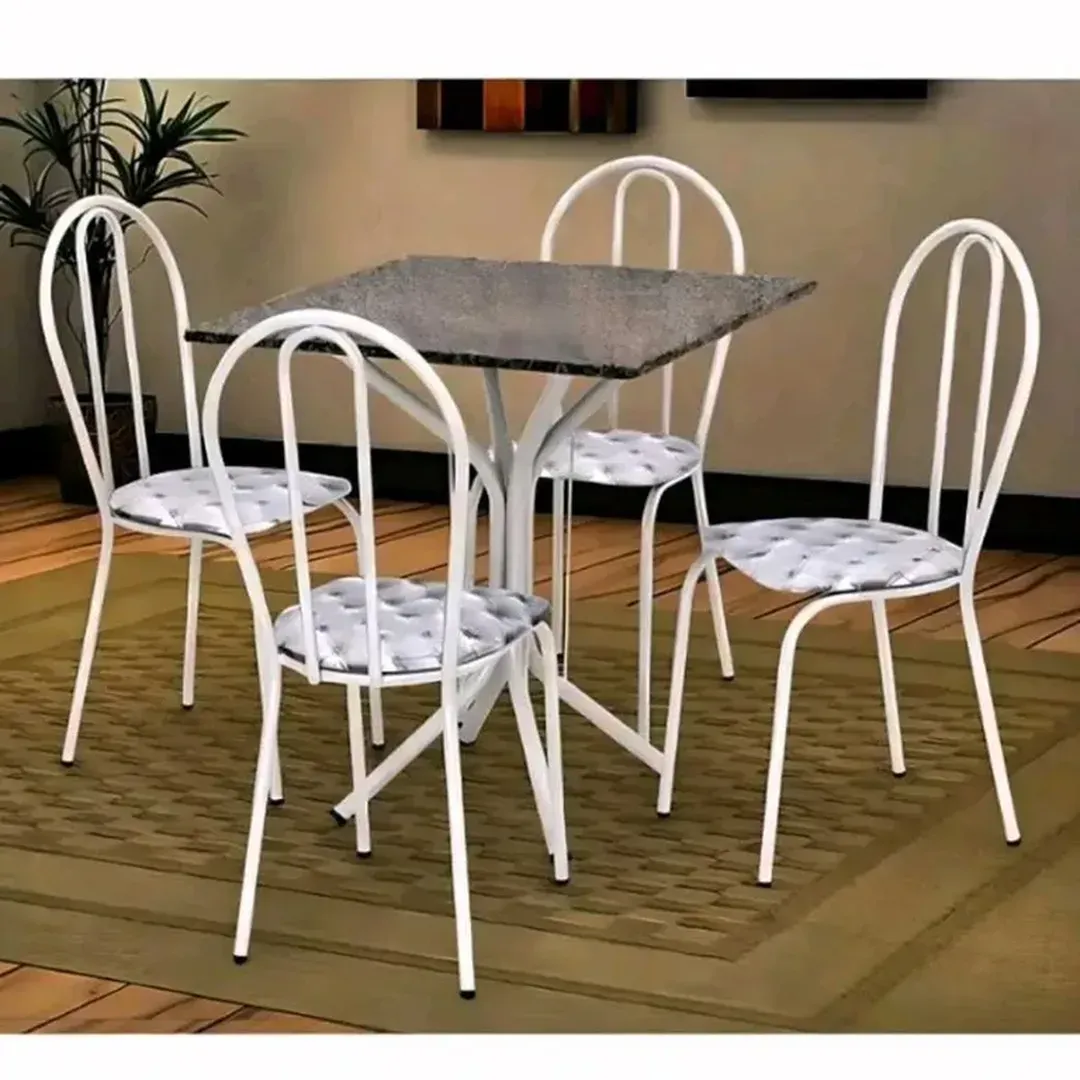 CONJUNTO DE MESA CROMO - 1