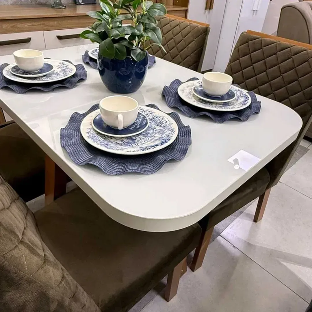 CONJUNTO MESA LUCCA 1.20 + 4 CADEIRAS VIGOR - 4
