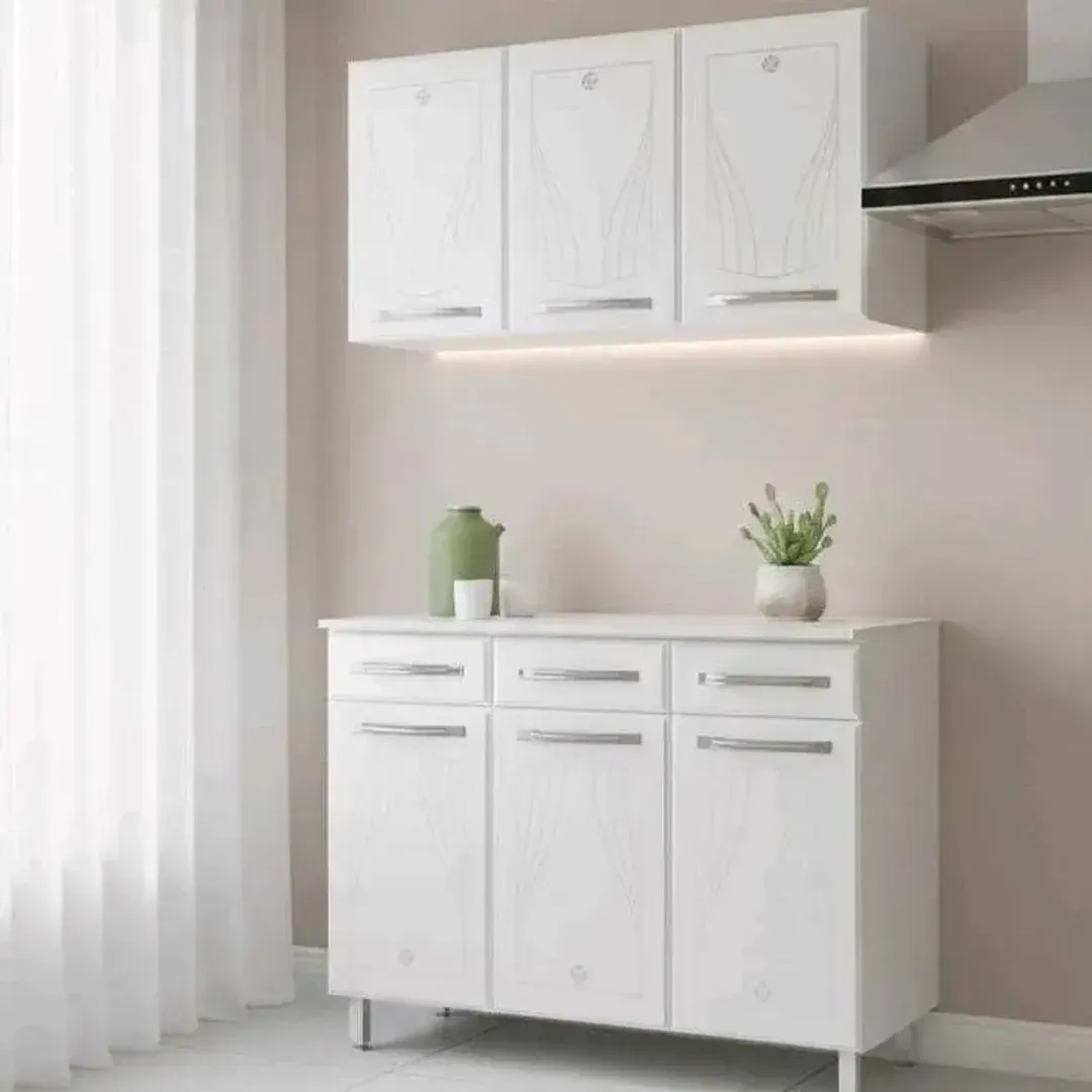 KIT COZINHA CRISTAL AÇO 105CM - 1