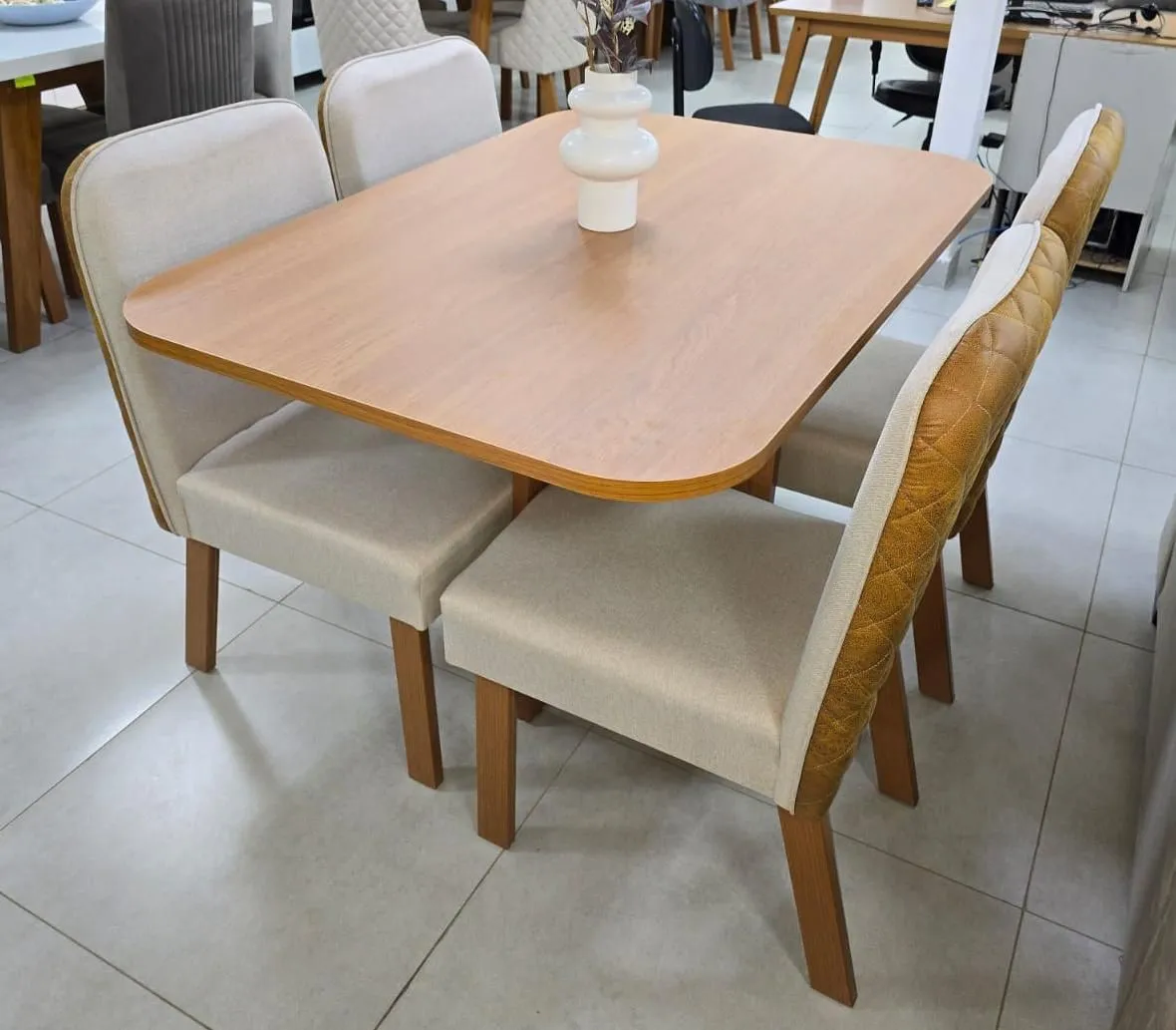 CONJUNTO SALA DE JANTAR BOM PASTOR REAL + 4 CADEIRAS VERSATI - 2